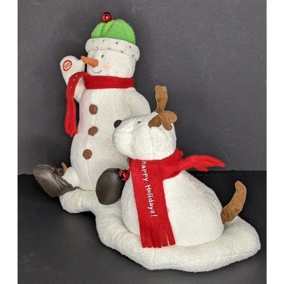 2004 Jingle Pals Snowman Dog Snow What Fun! Animated Singing Works Batteries - Picture 5 of 9